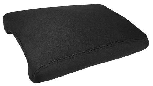 Black neoprene centre console cover for Toyota LandCruiser Prado 150 Series with waterproof padded protection
