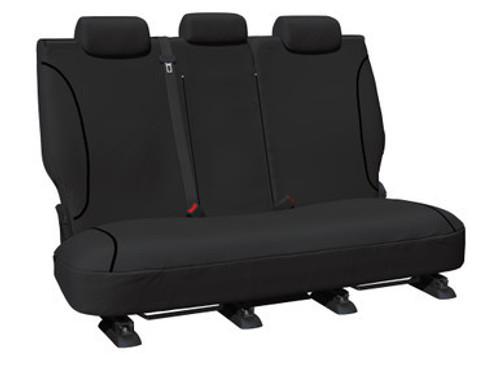 Tradies Canvas Middle Black Seat Covers Suits MUX RJ 2021-On