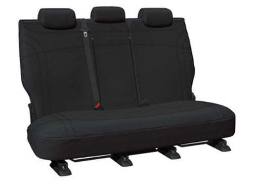 Getaway Neoprene Rear Black - Black Stitch Seat Covers Suits Landcruiser GX GXL SUV Row 2 2007-2021