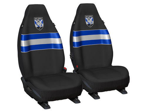 Canterbury Bulldogs Official NRL Car Seat Covers Universal Pair