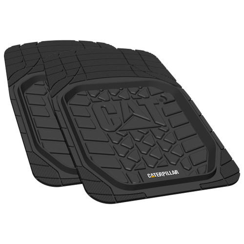 RM Williams Car Mats Heavy Duty Rubber Floor Mats Front Pair Black Longhorn  Logo