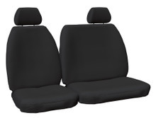 Heavy Duty Charcoal Canvas front seat cover display for Mitsubishi Fuso Fighter FK, FM and FN Truck 2011-on.