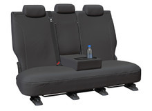 Super Tough charcoal canvas rear seat cover with armrest allowance for Ford Ranger PY XL and XLS Dual Cab