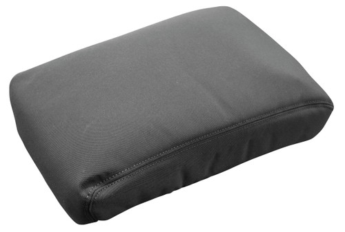 Charcoal canvas centre console cover for Mitsubishi Triton MV Dual Cab with durable waterproof armrest protection
