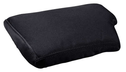 Black canvas centre console cover for Toyota Hilux GR Sport, Rogue, SR and SR5 Dual Cab with waterproof heavy-duty armrest protection