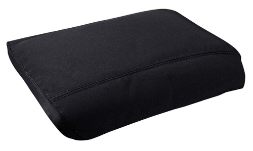 Black canvas centre console cover for Ford Ranger PX and Mazda BT-50 with durable waterproof armrest protection