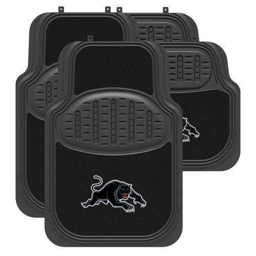 Penrith Panthers Official NRL Car Floor Mats, Set of 4, Universal Fit, Carpet & Rubber