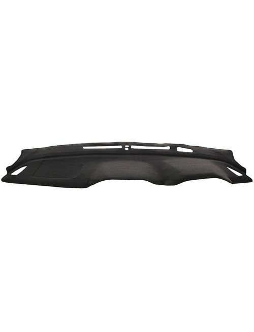 Black Subaru WRX VB VN dash mat 2022+ custom-fit, UV-resistant, with vents and sensors pre-cut, airbag-safe design.