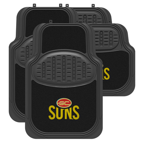 Gold Coast Suns Official AFL Car Mats Set of  4