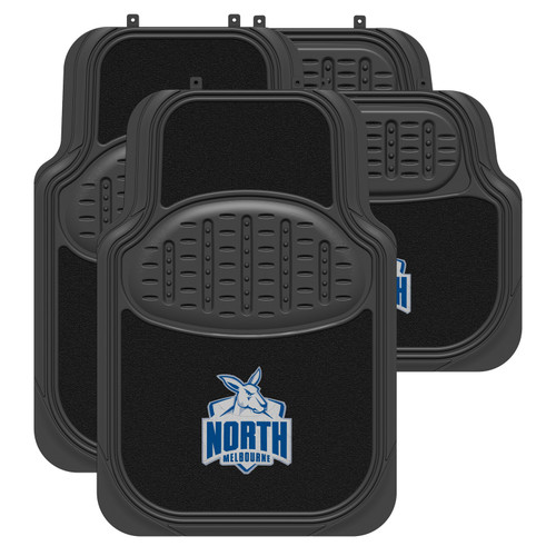 North Melbourne Kangaroos Official AFL Car Mats Set of 4