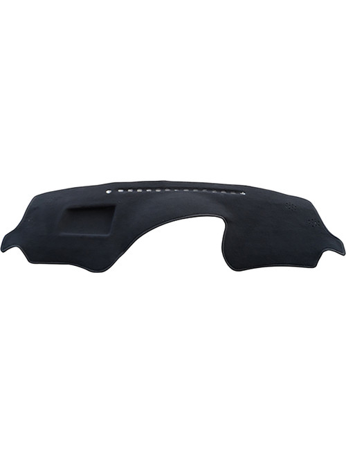Black dash mat for Toyota Echo NCP13 with coin tray custom moulded to reduce glare and protect dashboard from UV damage