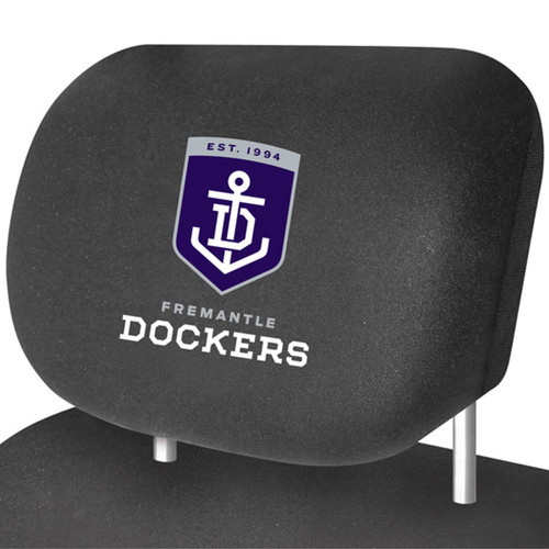 Official AFL merchandise for Fremantle Dockers: 2 x headrest covers, universal fit for most cars. Comes with a 2-year guarantee and easy fitting using stretch material. Official AFL merchandise for Fremantle Dockers: 2 x headrest covers, universal fit for most cars. Comes with a 2-year guarantee and easy fitting using stretch material.
