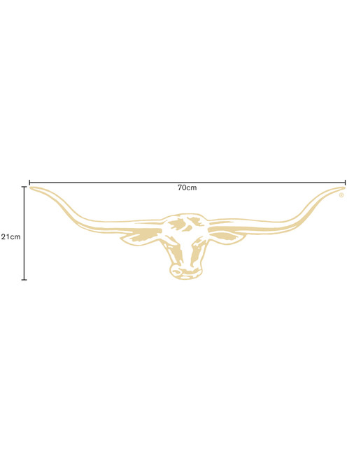 Authentic R.M.Williams Longhorn Decal: Durable Weather-resistant Sticker, 70cm in Width