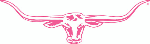 R.M.Williams Longhorn Car Sticker Decal 70cm Pink