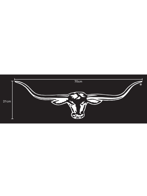 Authentic R.M.Williams Longhorn Decal: Durable Weather-resistant Sticker, 70cm in Width