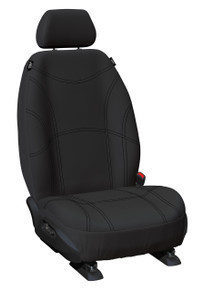 black neoprene seat covers custom fit with black stitching crosstrek impreza