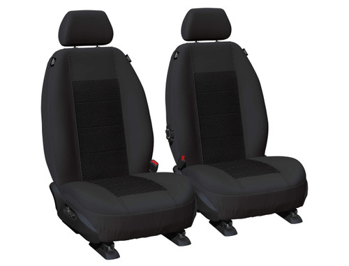 custom made front seat covers weekender jacquard fabric black  crosstrek impreza