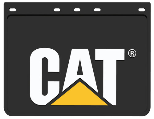Official CAT licensed universal mudflap – fits most cars, trucks, 4WDs, and utes. Single 46cm x 30cm (18 x 24 inch) mudflap, 12-month warranty, made in Australia.