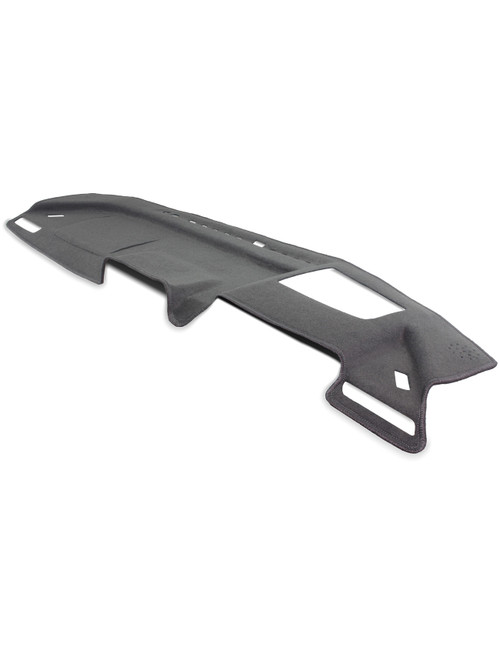 Black custom moulded dash mat for Toyota RAV4 Series 60 with Heads Up Display protecting dashboard from UV damage and glare