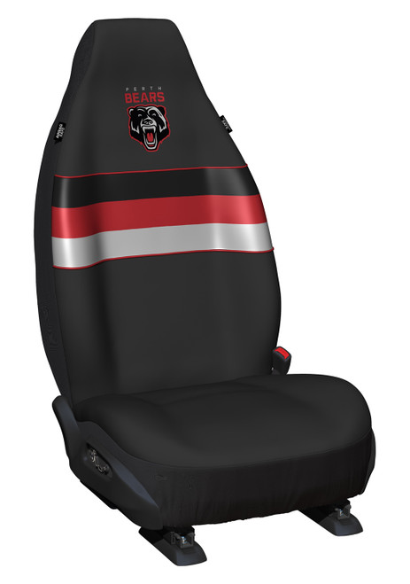 Perth Bears NRL front bucket seat cover featuring officially licensed merchandise design with team logo and colours