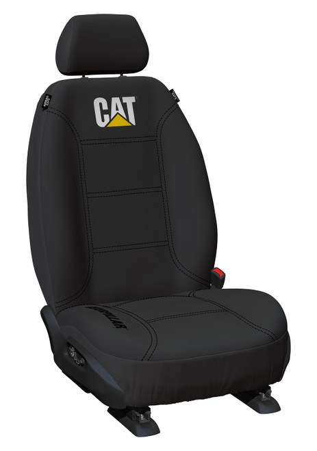 Caterpillar Neoprene Black-Black Custom Made Car Seat Covers