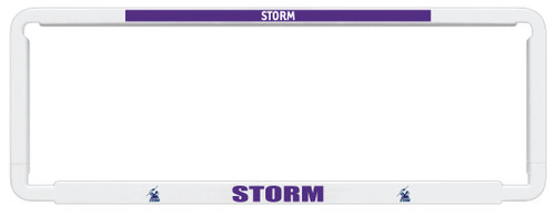 Melbourne Storm Official NRL Car Number Plate Surround: Show your team pride on the road with this sleek, official Melbourne Storm accessory. Standard-sized for easy installation, this frame cover features the iconic team colors and logo. Perfect for any passionate fan's vehicle.