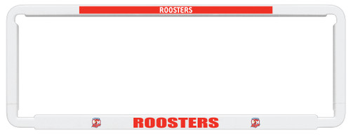 Sydney Roosters Official NRL Car Number Plate Surround: Show your team pride on the road with this sleek, official Sydney Roosters accessory. Standard-sized for easy installation, this frame cover features the iconic team colors and logo. Perfect for any passionate fan's vehicle.