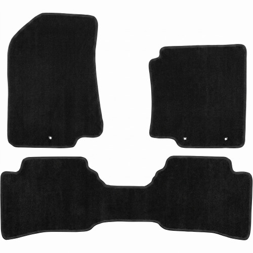 Kia Rio UB black carpet floor mats