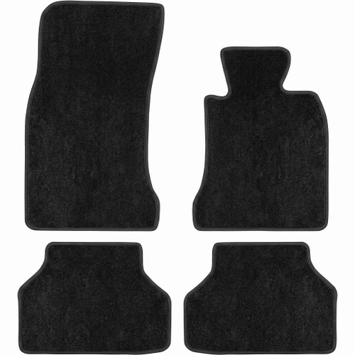 BMW 5 Series E60 black carpet floor mats