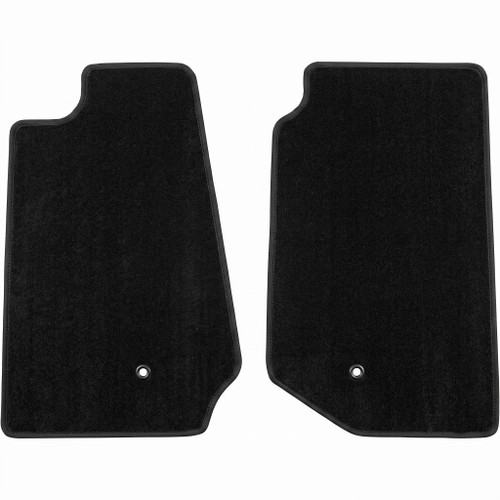 Jeep Wrangler Rubicon JK 2 black carpet floor mats