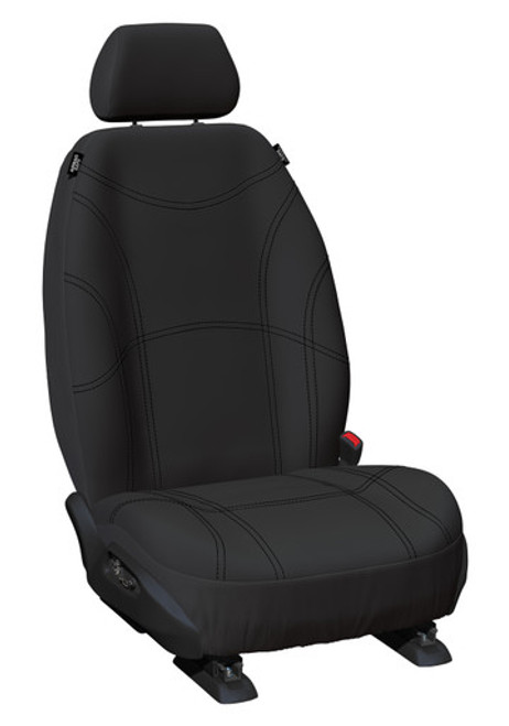 Getaway Neoprene Front Black - Black Stitch Seat Covers Suits Rav4 50 Series 2019-On