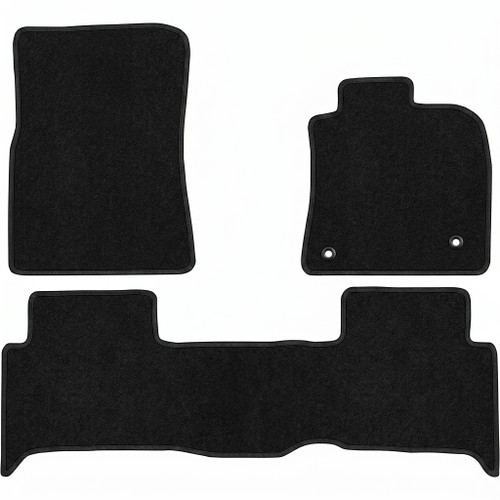 Toyota Landcruiser 200 Series UZ UJR VDJ VDJR black carpet floor mats