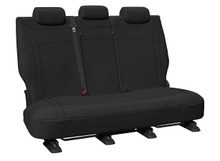 Getaway black neoprene rear seat covers with black stitching for Isuzu D-MAX TF and Mazda BT-50 Dual Cab