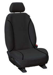Custom-fit Tradies Black canvas dickie seat cover for Toyota LandCruiser 105 Series