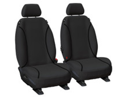 custom fit front seat covers tradies canvas black landcruiser