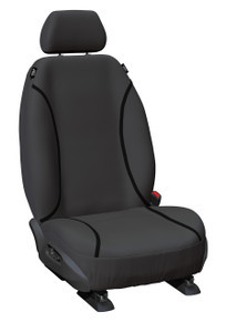 Custom-fit Tradies Grey canvas dickie seat cover for Toyota LandCruiser 105 Series