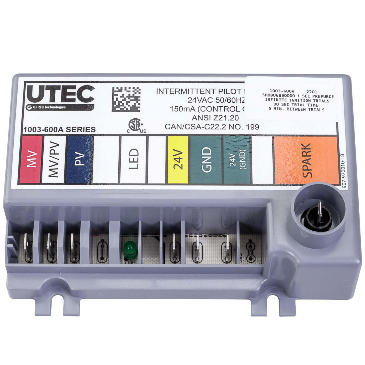 ５’６HYDRODYNAMICA / TEST PILOT SERIES Modine 5H80689 FP 56153 United Technologies 1003-600A Ignition