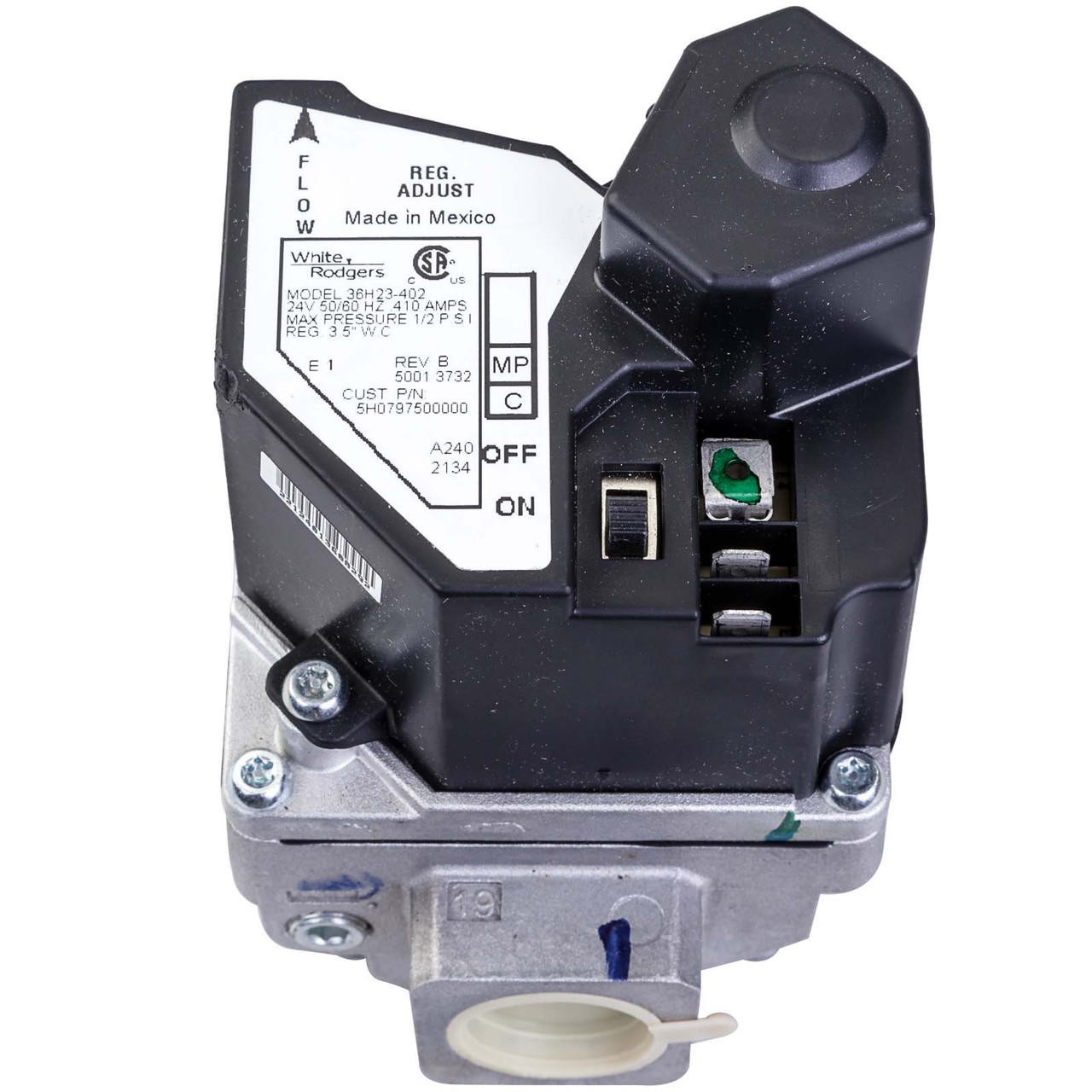 Modine 5H79750 FP 53786 White Rodgers Natural Gas Valve, 5H0797500000