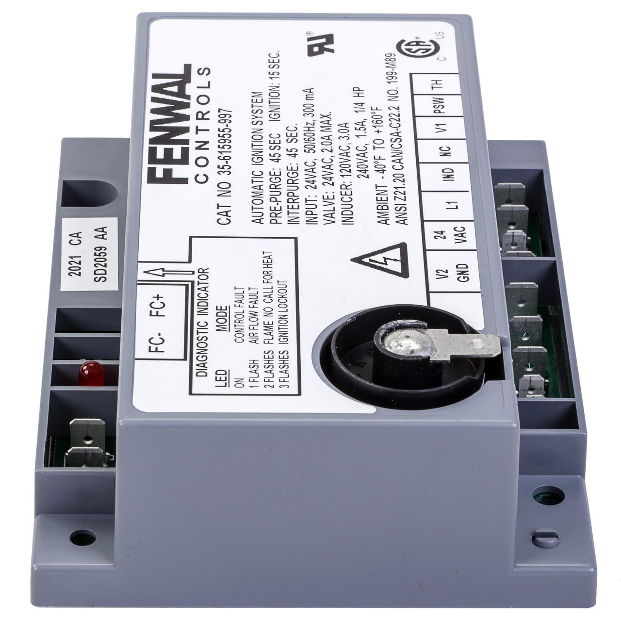 Reznor Fenwal Thermoswitch L150F – Temperature Limit Switch For Heating Equipment