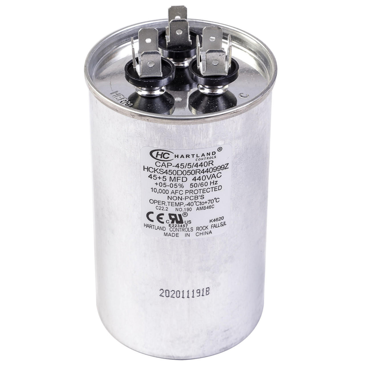 HartlandControls CAP-45/5/440R, HCKS450D050R440999Z, 45+5