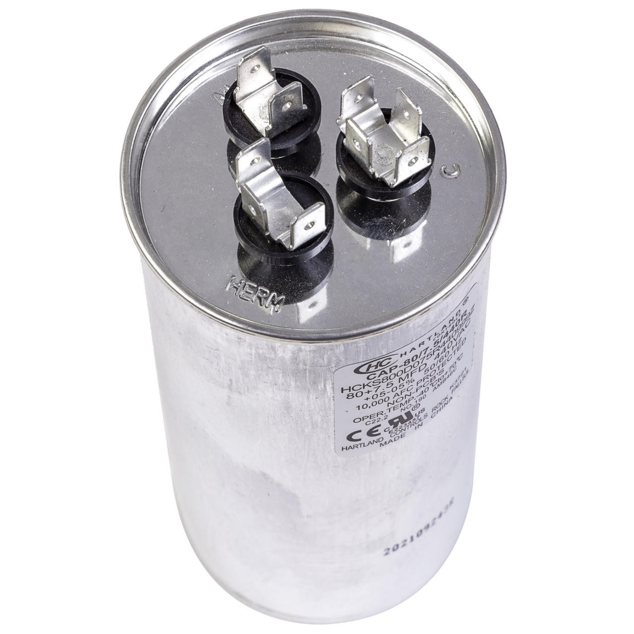 HartlandControls CAP-80/7.5/440R, HCKS800D075R440999Z, 80+7.5 MFD