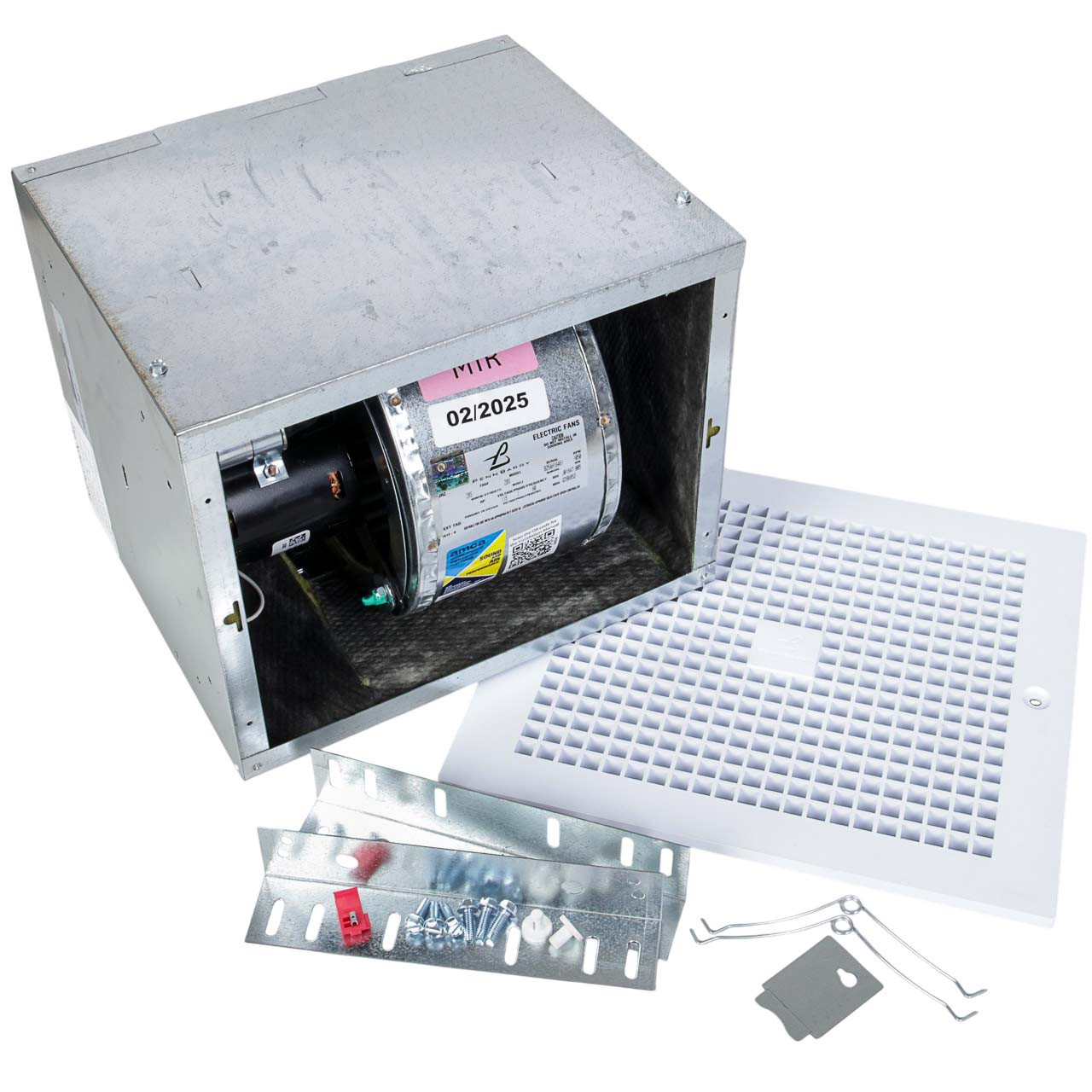 PennBarry Z8S Ceiling Exhaust Fan With Grille, 115V/1Ph