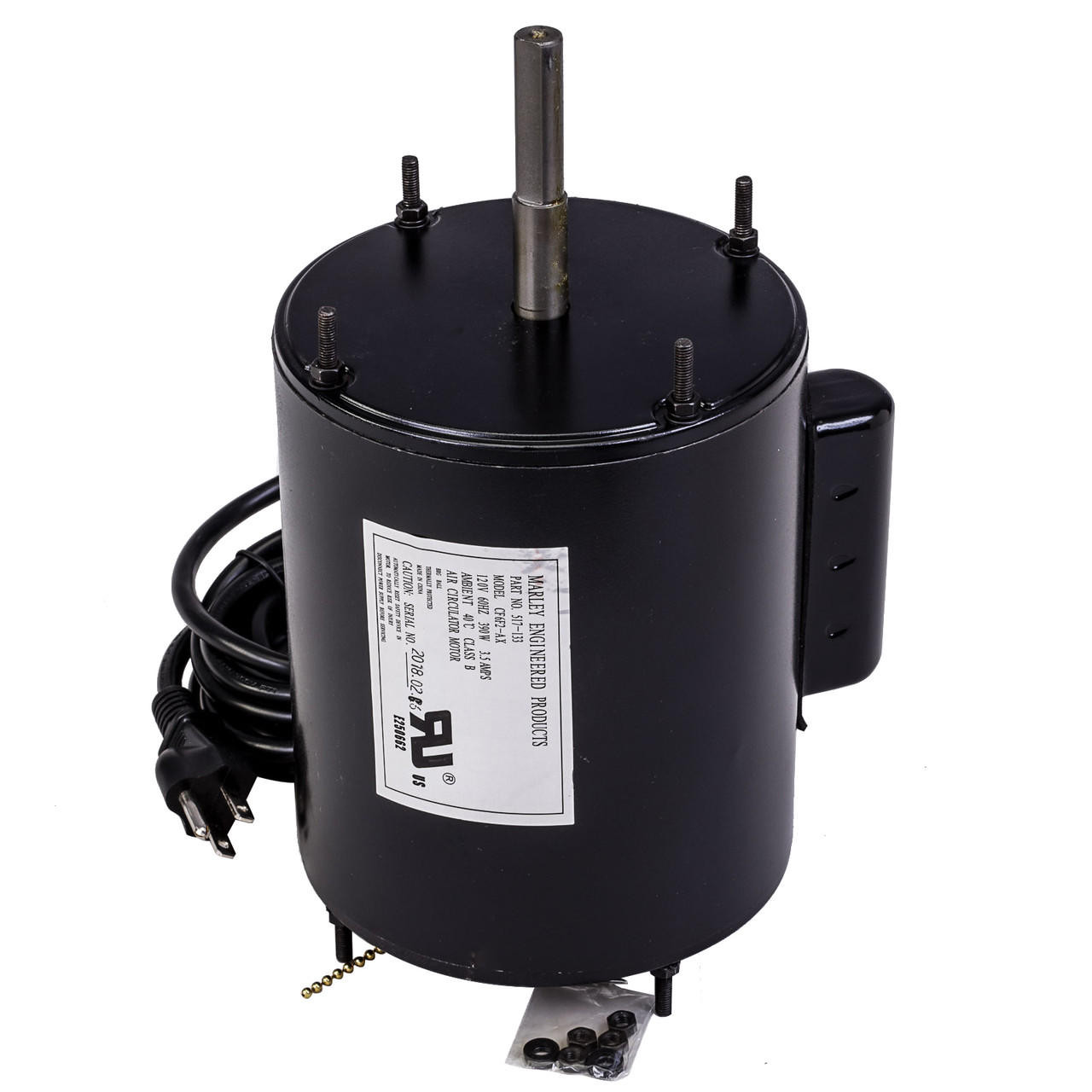 Berko / Marley /QMark 517-133 Motor, IB36DX Model CF6F2-AX
