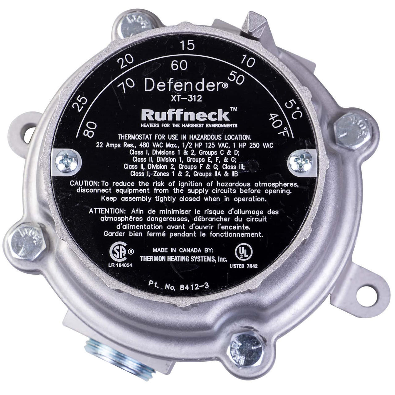 rescue Ruffneck XT-312 Hazardous Location Thermostat