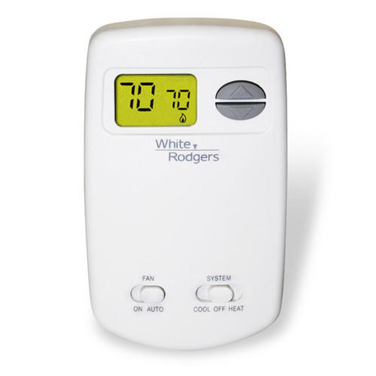 White-Rodgers 1F86-0244 Non Programmable Digital Thermostat - White