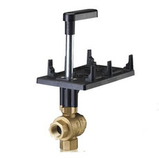  Siemens Building Technology 599-10370 Three-Way Chrome-Plated Ball Valve with Brass Stem 2" 40Cv 