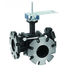  Honeywell VBF5013B1037 Flanged Control Ball Valve 5" 3-Way 240 PSI 250Cv 
