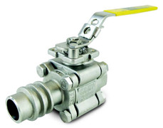  Flo-Tite 335-SS-2-FFF-L-100 4 Inch Ball Valve, Full Port, BW Ends, Multi-Choice Weld-In-Place Series 