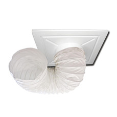  ABC Industries IVF/CPASS16086B 16 Inch x 8 Ft. Ceiling Panel Kit, White, Belt Cuff Entry, Plain End Exit 