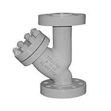  Titan Flow Control YS68C0400 4 Inch Y Strainer, Carbon Steel, ANSI Class 1500, Flanged Ends Raised Face, Epoxy Painted 
